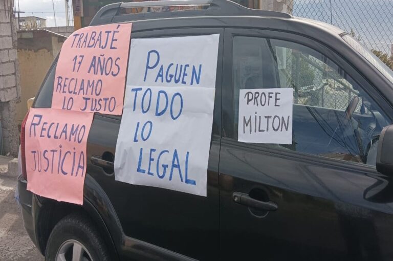 Maestro exige liquidación justa tras 17 años de servicio