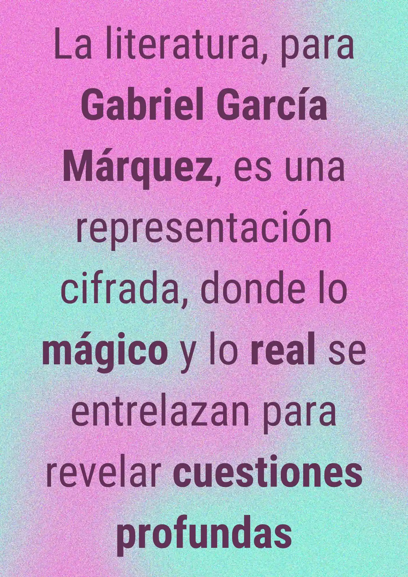 alt="cómo es la literatura de Gabriel García Márquez"