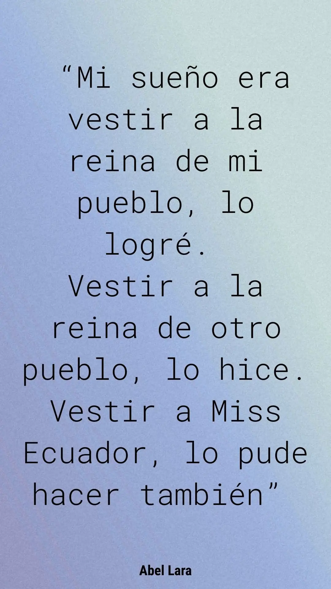 abel lara y miss ecuador