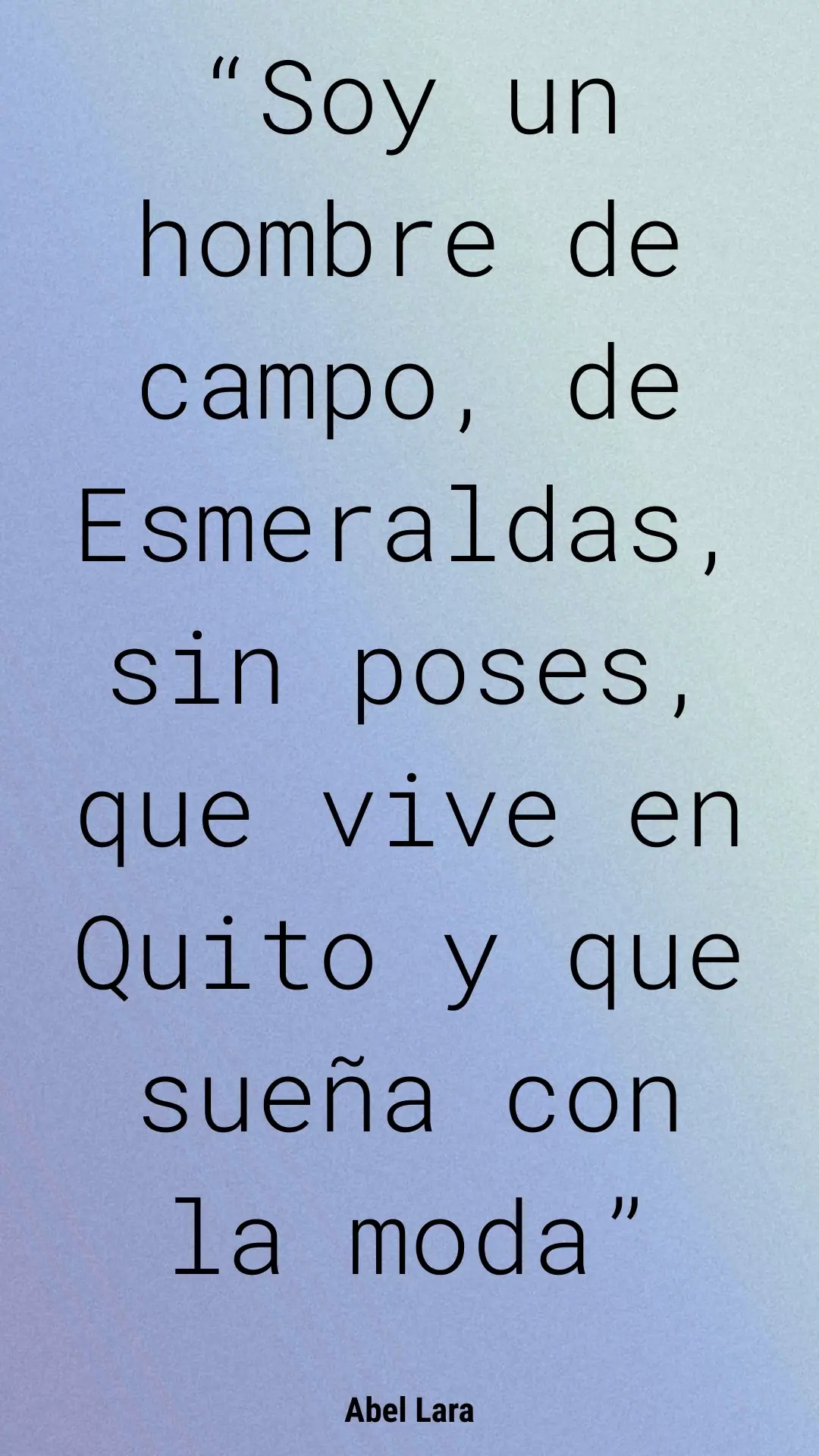 abel lara y su natal esmeraldas