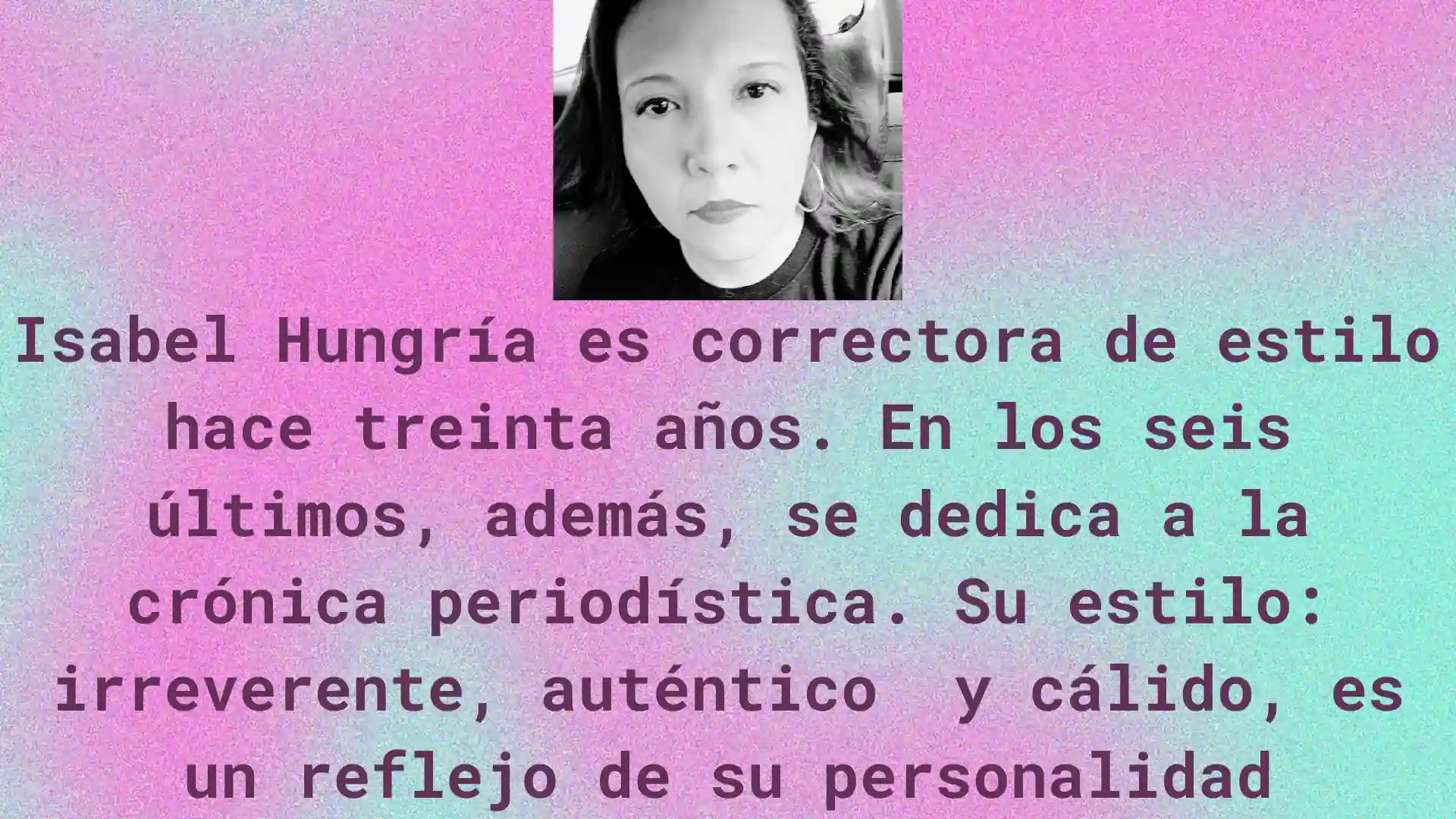 isabel hungria periodista ecuatoriana