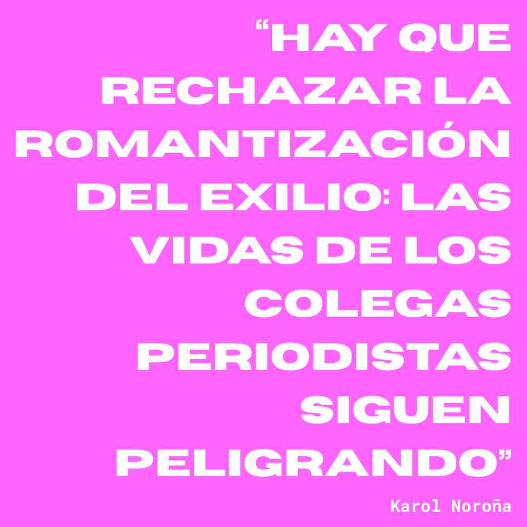 alt=karol norona en el exilio tras amenazas de gdo