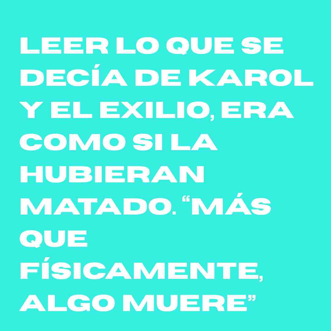 alt=karol norona exiliada