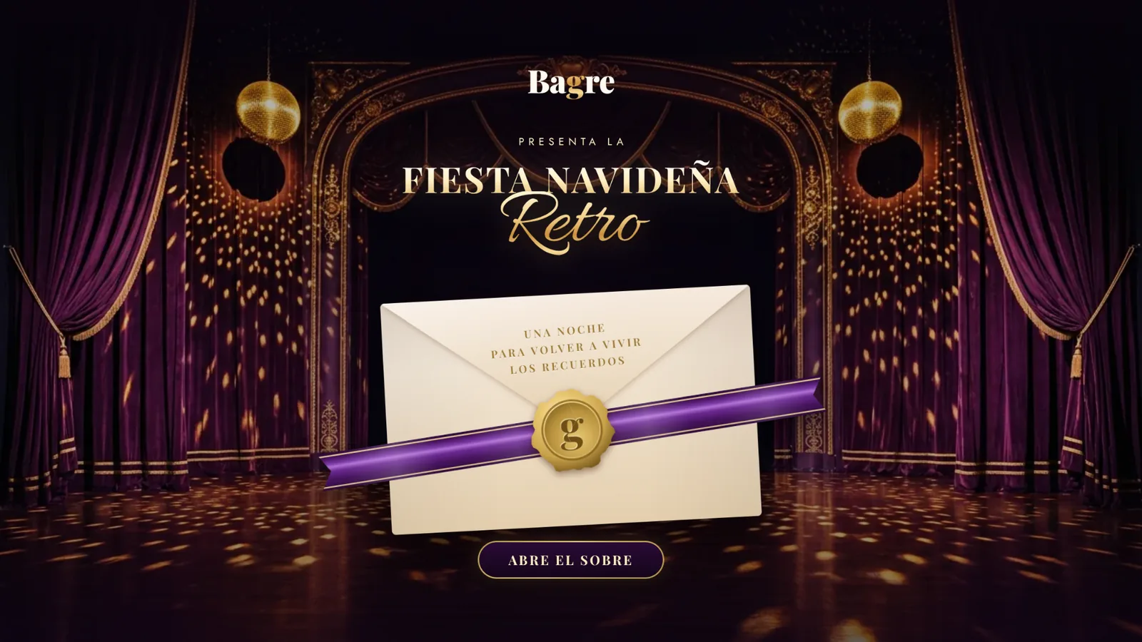 Bagre presenta la Fiesta Navideña Retro, 22 de diciembre de 2026 en Quito: abre el sobre